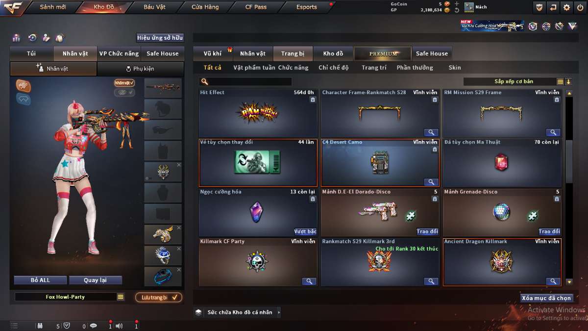 shop acc cf uy tin gia re